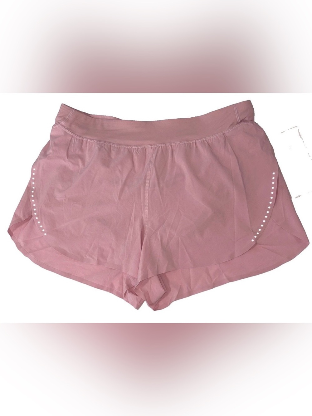 NWT*LULULEMON*LARGE*FAST AND FREE HIGH RISE 3” SPLIT SHORT*LINED*PINK HAZE*$78